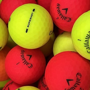 50 Premium AAA Callaway Colored Superhot Matte Finish Used Golf Balls