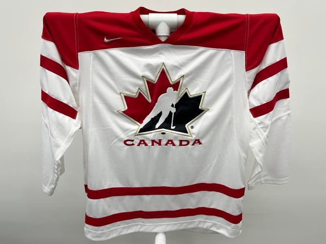 Nike Team Canada 2010 IIHF World Junior Hockey Jersey White Large