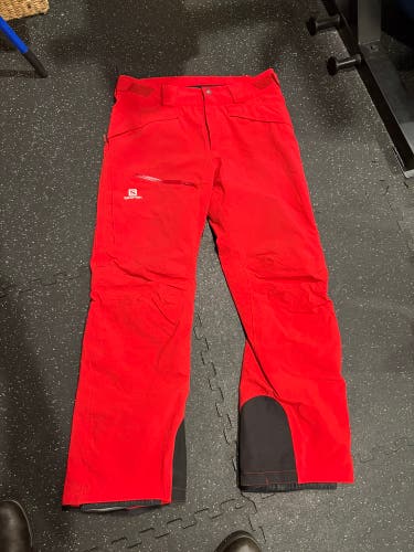 Red Medium Men's Salomon Pants (Used)