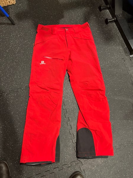Red Medium Men's Salomon Pants (Used)