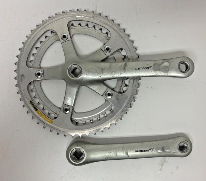Shimano 105 FC-1055 170mm 53/42 Silver Aluminum Road Bike Double Crankset