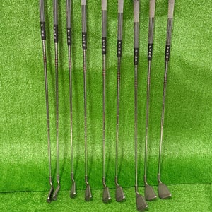 Men's 1994 Ping Zing 2 Left Hand Iron Set Stiff Flex (9 Clubs) #3 - #9, PW, SW Steel Shaft (Used)