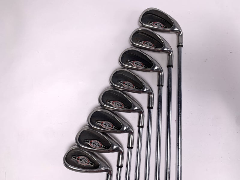Callaway Big Bertha 2002 Iron Set 4-PW+AW Big Bertha Uniflex Steel Mens RH
