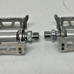 Vintage MKS Quill 2K Silver Aluminum Road Bike Platform Pedals Fast Shipping