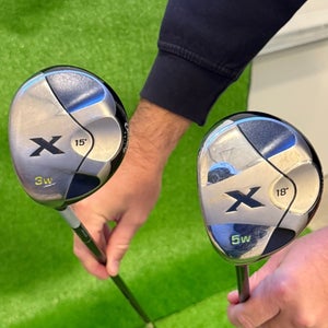 Men's Callaway X Left Hand Fairway Wood Regular Flex 3 and 5 Wood (Used)