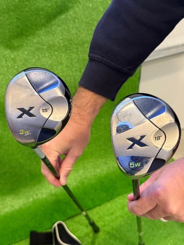 Men's Callaway X Left Hand Fairway Wood Regular Flex 3 and 5 Wood (Used)