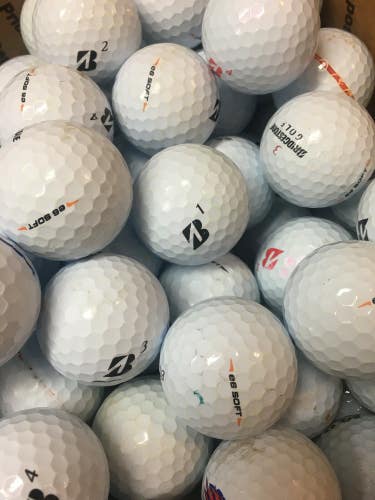 12 White Bridgestone E6 Soft Near Mint AAAA Used Golf Balls
