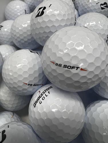 24 White Bridgestone E6 Soft Near Mint AAAA Used Golf Balls