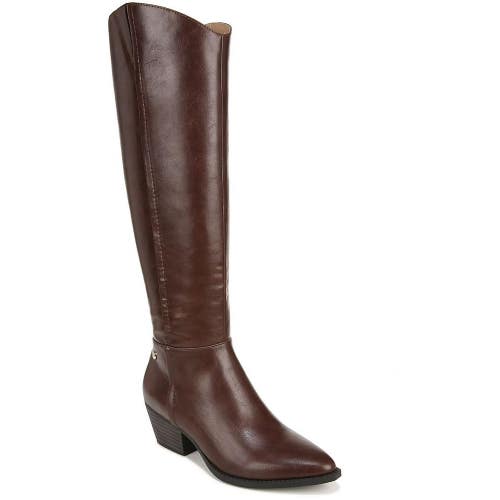 Lifestride Reese-Wc Women's US 10 Brown Faux Leather Knee-High Boots TZP703