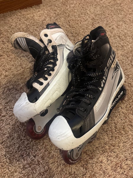 Mission Inhaler FL1 Hockey Goalie Skates Wide Width 8 (Used)
