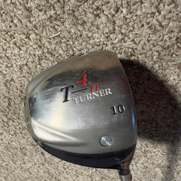 T4 Ti Turner Mens Right Handed Golf Club Driver 10 Degree Steel Shaft