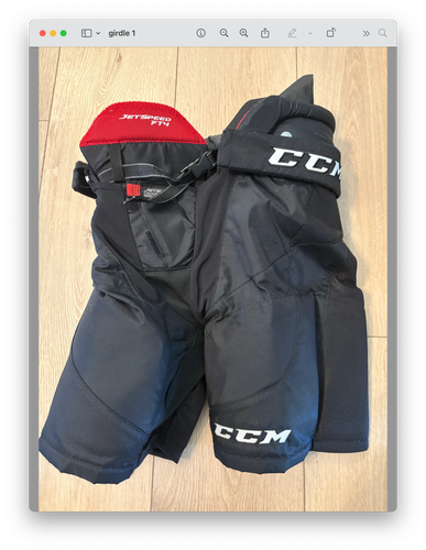 Junior Large CCM JetSpeed FT4 Girdle/Pant (Used)
