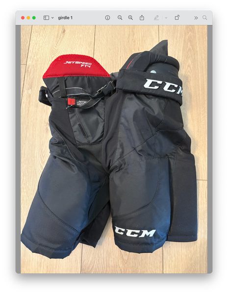 Junior Large CCM JetSpeed FT4 Girdle/Pant (Used)