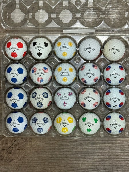 20 Callaway Chrome Soft, Chrome Tour, ERC Soft Golf Balls - Truvis, TruTrack