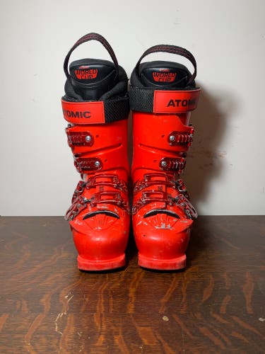Mondo 25 & 25.5 Unisex Atomic Redster STI Racing Ski Boots Medium Flex (Used)
