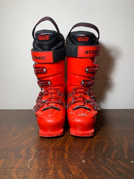 Mondo 25 & 25.5 Unisex Atomic Redster STI Racing Ski Boots Medium Flex (Used)