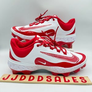 Nike Alpha Huarache Elite 4 Low MCS Baseball White Red FD6255-105 Men’s Sz 11

New Without Box