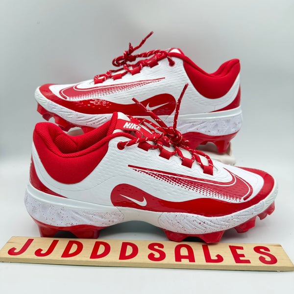 Nike Alpha Huarache Elite 4 Low MCS Baseball White Red FD6255-105 Men’s Sz 11

New Without Box