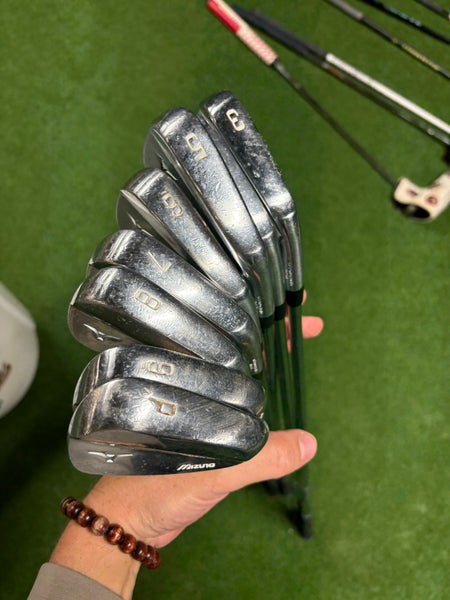 Men's 2018 Mizuno MP-18 Right Handed Iron Set Stiff Flex Steel Shaft (Used)