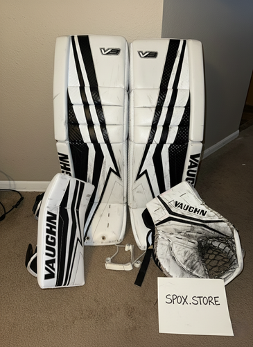34+2 Vaughn V9 Pro Carbon Regular Goalie Full Set Pro Stock (Used) (READ DESCRIPTION)