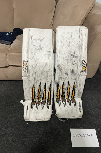Jaroslav Halak’s GNETiK IV Pro Custom Leg Pads – Game-Used NHL Gear (READ DESCRIPTION)