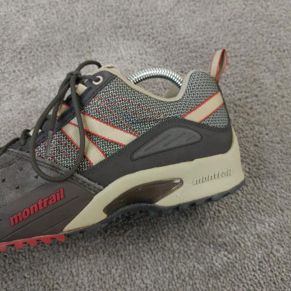 Montrail Hiking Shoes Grey Outdoor Sneakers Men\'s 9 Montrail FLOW Hiking Shoes Mens Size 9 Low Top Leather Gray  main image 4