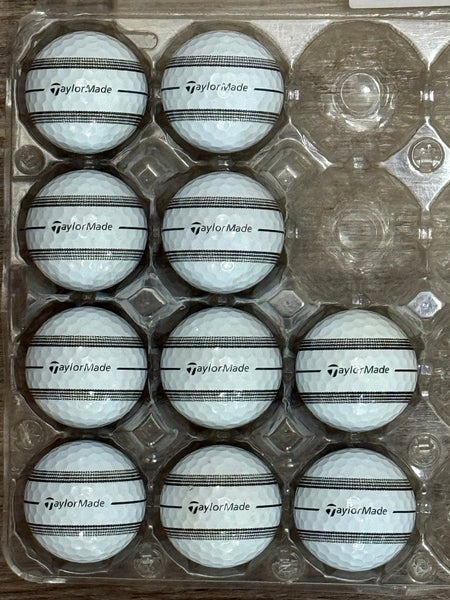 10 TaylorMade TP5 Golf Balls with Stripe Design (5A/4A Condition)