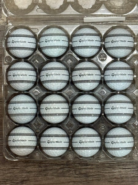 16 TaylorMade TP5x Golf Balls with Stripe Design