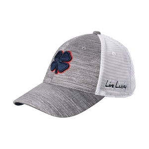 NEW Black Clover Live Lucky Perfect Luck 1 Charcoal/White Fitted S/M Hat/Cap