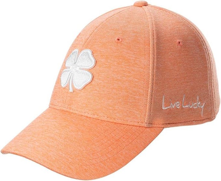 NEW Black Clover Lucky Heather Mandarin Orange Fitted S/M Golf Hat/Cap