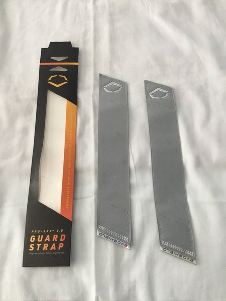 Lot of 2 New Evoshield Pro-SRZ 2.0 Guard Straps Gray For Shin Guard or Elbow