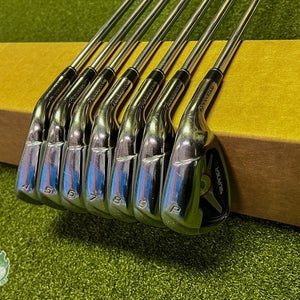 Used RH TaylorMade Burner 1.0 Irons 4-PW 85g Stiff Flex Steel Golf Club Set