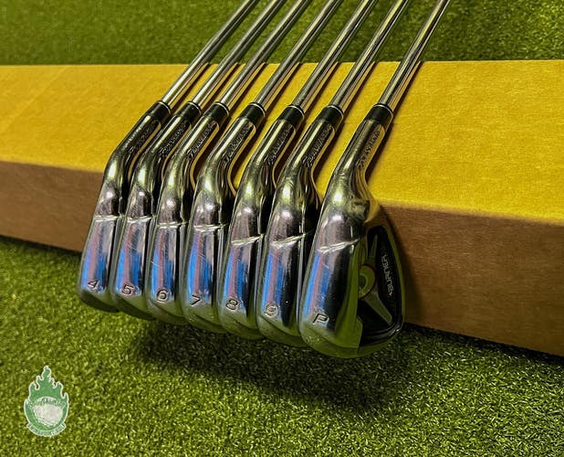 Used RH TaylorMade Burner 1.0 Irons 4-PW 85g Stiff Flex Steel Golf Club Set