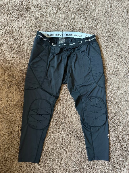 Evoshield Sliding Shorts 3/4 Length Men's XL Black Excellent