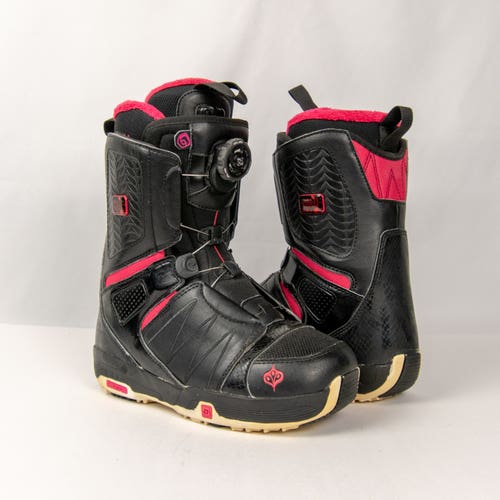 Salomon PEARL BOA Women's Size 6 Snowboard Boots Adjustable Flex All Mountain (Used)