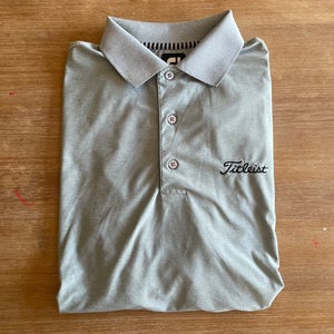 Team Titleist Footjoy Polo / Mens Small / Grey & Black