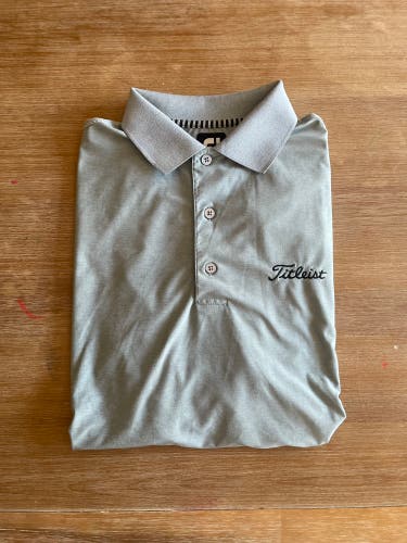 Team Titleist Footjoy Polo / Mens Small / Grey & Black