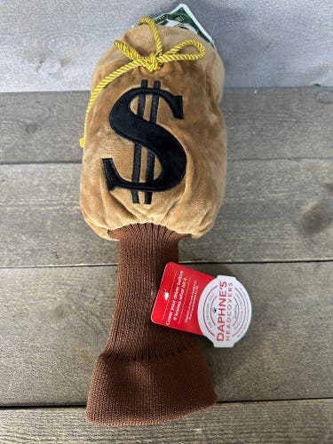 NEW Daphnes Headcovers Money Bag 460cc Driver Golf Headcover