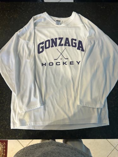 Gonzaga HS Hockey Practice Jersey (White, Adult L)