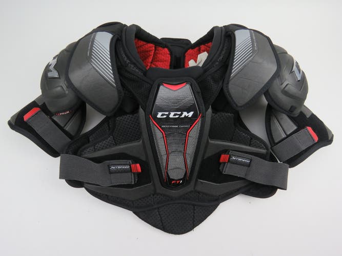 CCM JetSpeed FT1 Pro NHL Pro Stock Ice Hockey Player Shoulder Pads Senior Size Large
