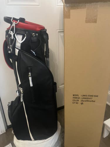 Links & Kings Premium Leather Stand Bag