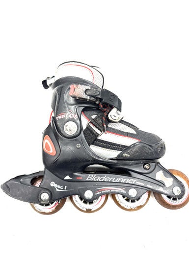 Used Bladerunner ADJ 1-4 Junior Rec Fitness Skates Black Adjustable 11860-S000301531