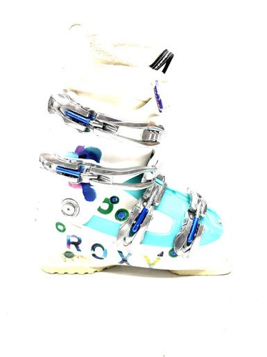 Used Roxy Girls DH Ski Boot White 245 MP - M06.5 - W07.5 11860-S000301522