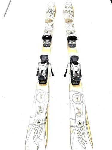 Used K2 SUPER SMOOTH Womens DH Ski/Binding White 142 cm 11860-S000301516