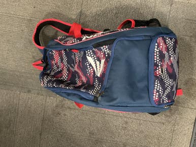 Used Easton 2 BAT BACKPACK BB/SB Player Backpack Navy Blue 11614-S000225987