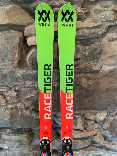 Unisex Volkl Racetiger GS 171 cm Racing Skis With Bindings Max Din