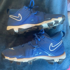 Blue Unisex Size M 7.0 (W 8.0) Adult Nike Alpha Molded Cleats Cleats (Used)