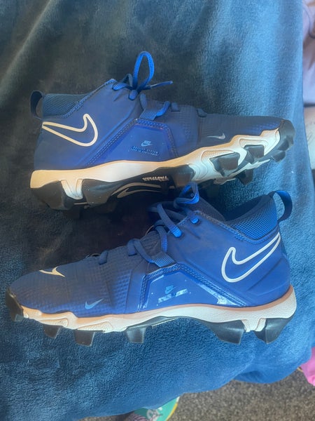 Blue Unisex Size M 7.0 (W 8.0) Adult Nike Alpha Molded Cleats Cleats (Used)