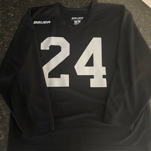 Hockey Practice Jersey (Black, Adult M)