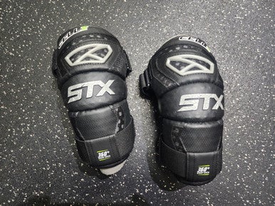 Used STX CELL V Lacrosse Arm Pads/Guards Black MD 11849-S000034027